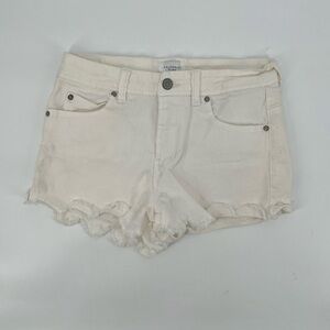 Celebrity Pink White Cut Off Jean Shorts Size 27 Women’s